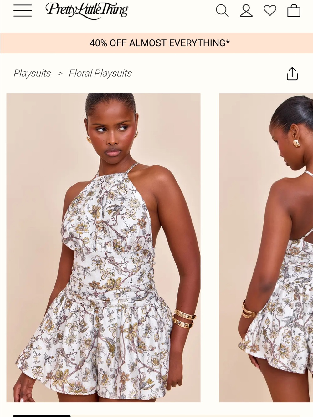 NWT Pretty Little Thing Playsuit